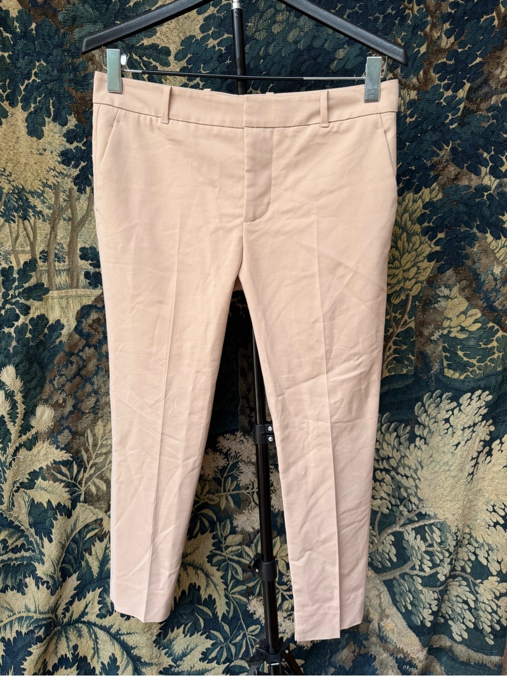 Zara Woman Beige Straight-Leg Pants
